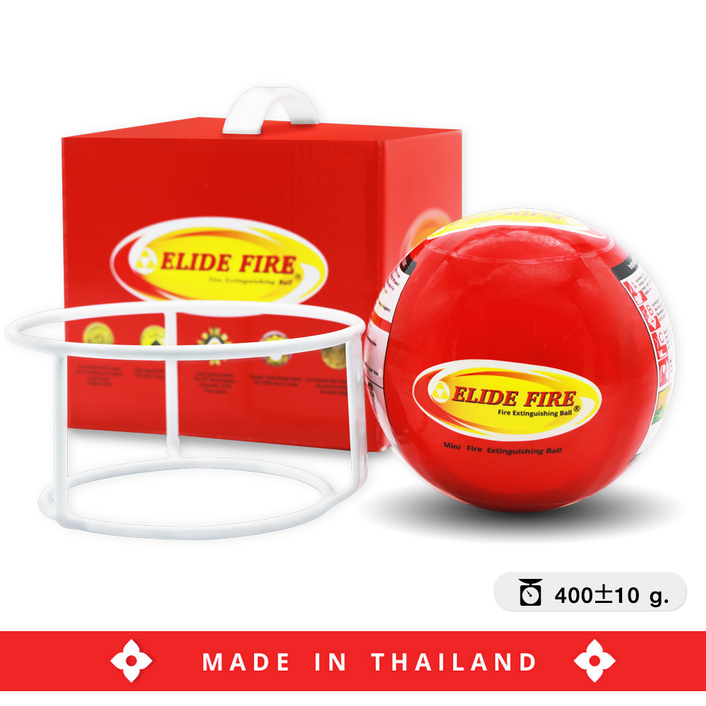 Mini ELIDE FIRE® Automatic Fire Extinguishing Ball 400±10 g. with Metal